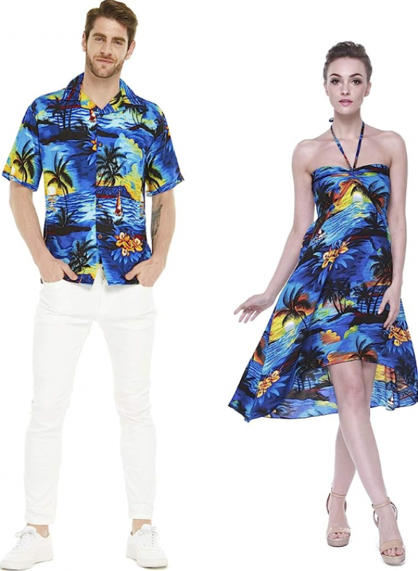 Baju dengan aksen jahitan yang berbeda namun tetap serasi